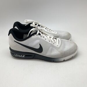 Nike Sneakers Mens 8.5 Air Max Sequent 719912-101 White Athletic Running Shoes